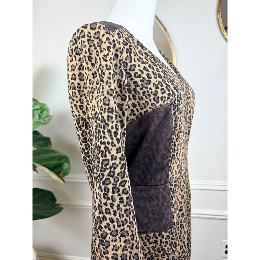 Quiet Luxury Leopard Pencil Dress|Power Femme Rich Mom Elegance|Antonio Melani 6 - Picture 6 of 14